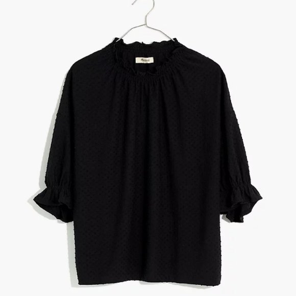 Clipdot Ruffle Top - Picture 2 of 6